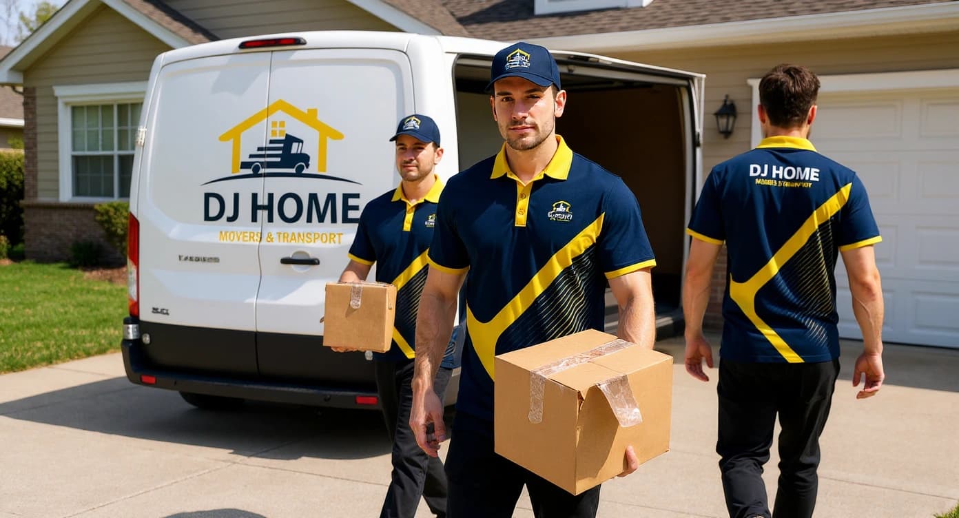DJ Home Movers & Transport team moving